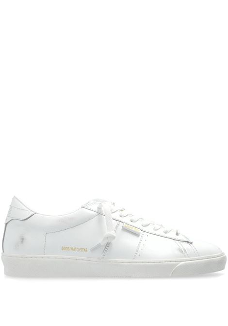 Sneakers Ballstar con effetto vissuto in bianco Golden Goose - uomo